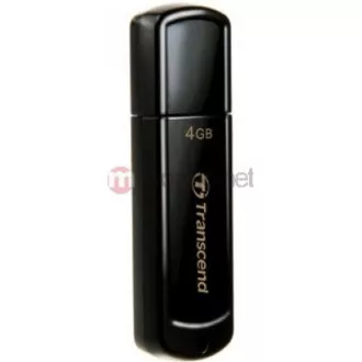 TRANSCEND Flash disk 4 GB JetFlash®350, USB 2.0 (R:13/W:4 MB/s), črn