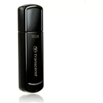 TRANSCEND Flash disk 16 GB JetFlash®350, USB 2.0 (R:13/W:4 MB/s), črn