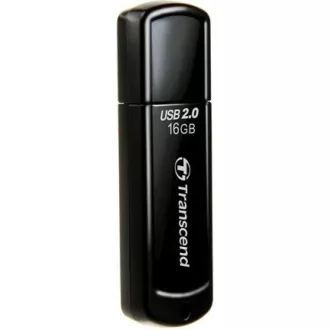 TRANSCEND Flash disk 16 GB JetFlash®350, USB 2.0 (R:13/W:4 MB/s), črn