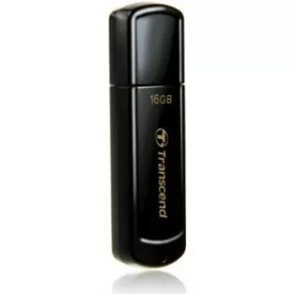 TRANSCEND Flash disk 16 GB JetFlash®350, USB 2.0 (R:13/W:4 MB/s), črn