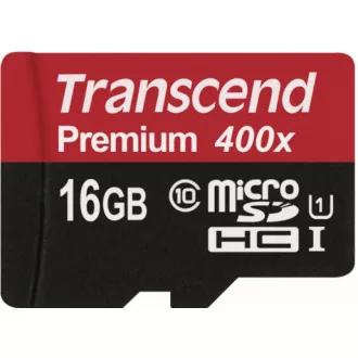TRANSCEND MicroSDHC kartica 16GB Premium, Class 10 UHS-I 300x, brez adapterja