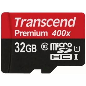 TRANSCEND MicroSDHC kartica 32GB Premium, Class 10 UHS-I 300x, brez adapterja