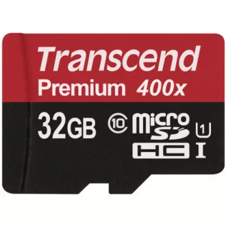 TRANSCEND MicroSDHC kartica 32GB Premium, Class 10 UHS-I 300x, brez adapterja