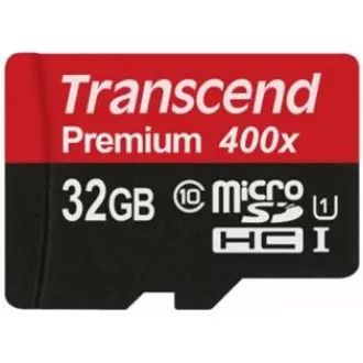 TRANSCEND MicroSDHC kartica 32GB Premium, Class 10 UHS-I 300x, brez adapterja