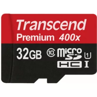 TRANSCEND MicroSDHC kartica 32GB Premium, Class 10 UHS-I 300x, brez adapterja