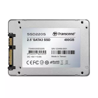 TRANSCEND SSD 220S 480 GB, SATA III 6 Gb/s, TLC, aluminijasto ohišje TRANSCEND SSD 220S 480 GB, SATA III 6 Gb/s, TLC, aluminijasto ohišje