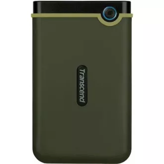 TRANSCEND Zunanji trdi disk USB 3.0 StoreJet 25M3G, tanek, 1 TB, črn (SATA, gumijasto ohišje, zaščita pred udarci)