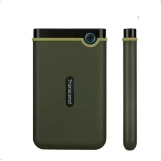 TRANSCEND Zunanji trdi disk USB 3.0 StoreJet 25M3G, tanek, 2 TB, črn (SATA, gumijasto ohišje, zaščita pred udarci)