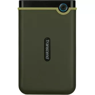 TRANSCEND Zunanji trdi disk USB 3.0 StoreJet 25M3G, tanek, 2 TB, črn (SATA, gumijasto ohišje, zaščita pred udarci)