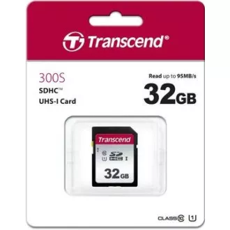 TRANSCEND SDHC kartica 32GB 300S, UHS-I U1 (R:100/W:25 MB/s)