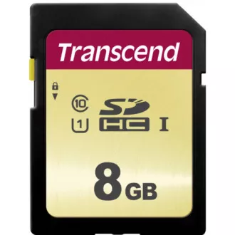 TRANSCEND SDHC kartica 8GB 500S, UHS-I U1 (R:95/W:20 MB/s) TRANSCEND SDHC kartica 8GB 500S, UHS-I U1 (R:95/W:20 MB/s)