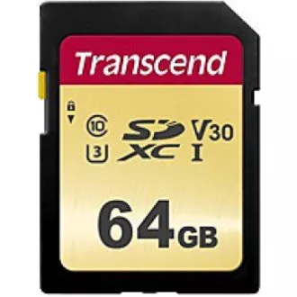 TRANSCEND SDXC kartica 64GB 500S, UHS-I U3 V30 (R:95/W:50 MB/s)