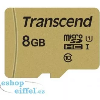 TRANSCEND MicroSDHC kartica 8GB 500S, UHS-I U1 adapter TRANSCEND MicroSDHC kartica 8GB 500S, UHS-I U1 adapter