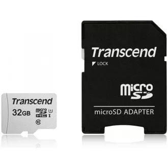 TRANSCEND MicroSDHC kartica 32GB 300S, UHS-I U1   adapter