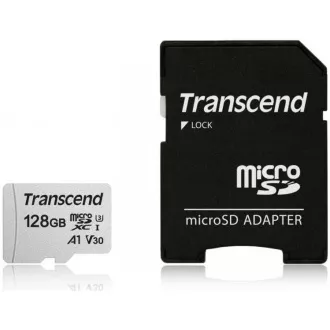 TRANSCEND MicroSDXC kartica 128GB 300S, UHS-I U3 V30   adapter