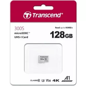 TRANSCEND MicroSDXC kartica 128GB 300S, UHS-I U3 V30   adapter