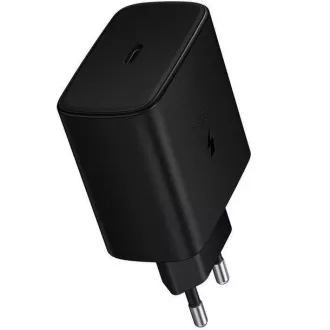 Samsung Quickcharge USB-C 45W potovalni polnilec črne barve (na zalogi)