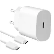 Samsung napajalnik EP-TA800EWE   kabel EP-DA905BWE USB-C, 25 W, bel, (v razsutem stanju)