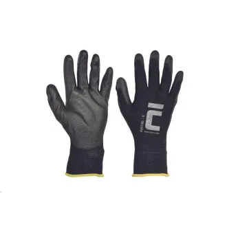 Črne najlonske rokavice BUNTING BLACK. PU dlan 7 Črne najlonske rokavice BUNTING BLACK. PU dlan 7