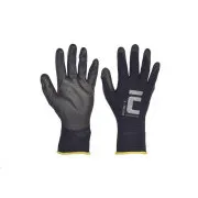 Črne najlonske rokavice BUNTING BLACK. PU dlan 11