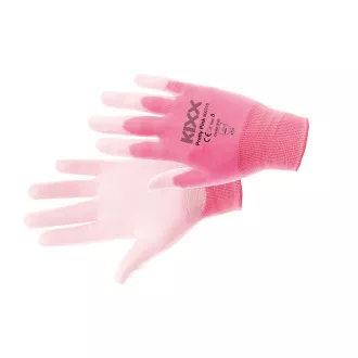 PRETTY PINK rokavicePU najlonske rokavice za roza 9