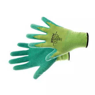 GROOVY GREEN Rokavice iz najlona in lateksa zelene barve 9