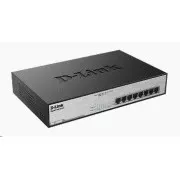 D-Link DGS-1008MP 8-portno gigabitno stikalo PoE, 8x gigabitni PoE RJ45, proračun PoE 140W