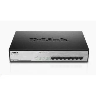 D-Link DGS-1008MP 8-portno gigabitno stikalo PoE, 8x gigabitni PoE RJ45, proračun PoE 140W