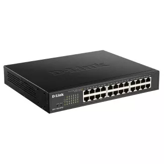 D-Link DGS-1100-24PV2 24-portno gigabitno pametno upravljano stikalo PoE, 12x PoE, PoE budget 100W, brez ventilatorja