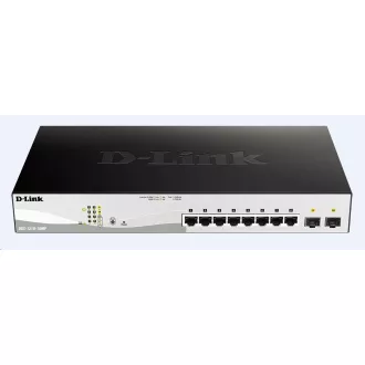 D-Link DGS-1210-10MP 10-portno gigabitno stikalo Smart  PoE, 8x GbE PoE , 2x SFP, PoE 130W, brez ventilatorja