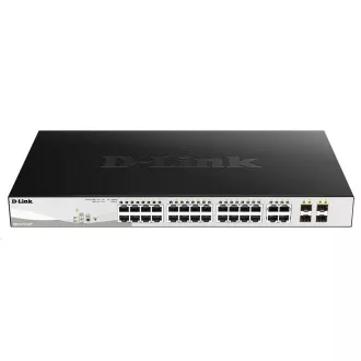 D-Link DGS-1210-28P 28-portno gigabitno stikalo Smart  PoE, 24x GbE PoE , 4x RJ45/SFP, PoE 193W