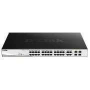 D-Link DGS-1210-28MP 28-portno gigabitno stikalo Smart  PoE, 24x GbE PoE , 4x RJ45/SFP, PoE 370W