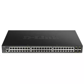 D-Link DGS-1250-52XMP 52-portno gigabitno pametno stikalo PoE, 48x GbE PoE , 4x SFP , PoE 370W