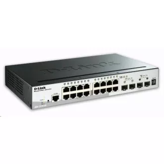 D-Link DGS-1510-20 20-portno gigabitno stezno stikalo SmartPro, 16x gigabitna vrata RJ45, 2x vrata 10G SFP , 2x vrata SFP