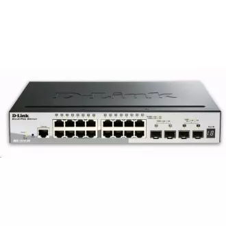 D-Link DGS-1510-20 20-portno gigabitno stezno stikalo SmartPro, 16x gigabitna vrata RJ45, 2x vrata 10G SFP , 2x vrata SFP