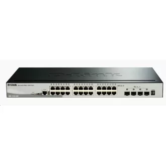 D-Link DGS-1510-28X 28-portno gigabitno stezno pametno upravljano stikalo, 24x gigabitni RJ45, 4x 10G SFP