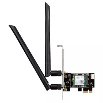 D-Link DWA-X582 Brezžični adapter AX3000 Wi-Fi 6 PCIe z Bluetooth 5.0 D-Link DWA-X582 Brezžični adapter AX3000 Wi-Fi 6 PCIe z Bluetooth 5.0