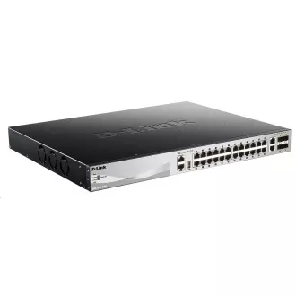 D-Link DGS-3130-30PS/E L3 Stožičasto upravljano gigabitno PoE stikalo, 24x PoE gigabit, 2x 10GBASE-T, 4x SFP , 370W PoE D-Link DGS-3130-30PS/E L3 Stožičasto upravljano gigabitno PoE stikalo, 24x PoE gigabit, 2x 10GBASE-T, 4x SFP , 370W PoE