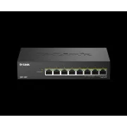 D-Link DMS-108P/E 8-portno 2,5G večgigabitno stikalo PoE brez upravljanja