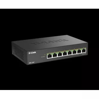 D-Link DMS-108P/E 8-portno 2,5G večgigabitno stikalo PoE brez upravljanja