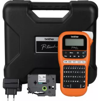 BROTHER tiskalnik nalepk PT-E110VP - 12 mm, TZe trak - označevalnik - za električarje - s kovčkom