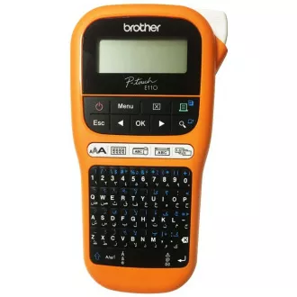 BROTHER tiskalnik nalepk PT-E110VP - 12 mm, TZe trak - označevalnik - za električarje - s kovčkom