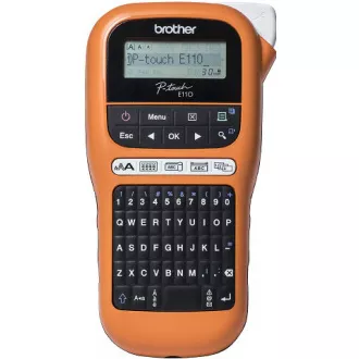 BROTHER tiskalnik nalepk PT-E110VP - 12 mm, TZe trak - označevalnik - za električarje - s kovčkom