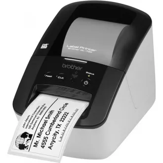 BROTHER Tiskalnik nalepk QL-700 - 62 mm, termični, USB, profesionalni tiskalnik nalepk