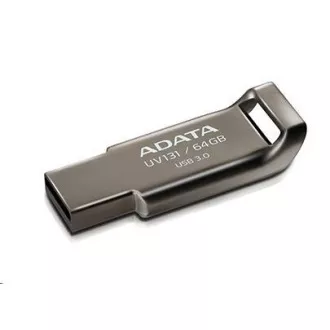 ADATA Flash disk 64 GB UV131, USB 3.1 DashDrive, kromovo siva