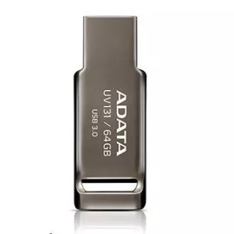 ADATA Flash disk 64 GB UV131, USB 3.1 DashDrive, kromovo siva