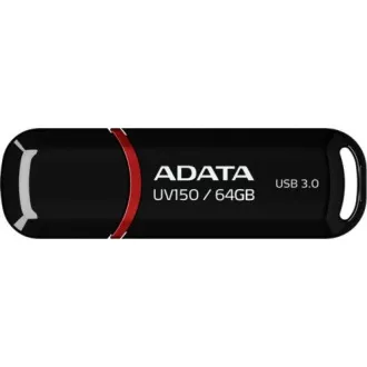 ADATA Flash disk 64GB UV150, USB 3.1 Dash Drive (R:90/W:20 MB/s), črn
