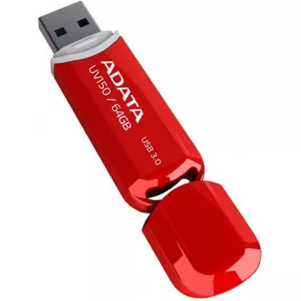 ADATA Flash disk 64GB UV150, USB 3.1 Dash Drive (R:90/W:20 MB/s), rdeča