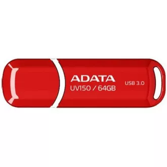 ADATA Flash disk 64GB UV150, USB 3.1 Dash Drive (R:90/W:20 MB/s), rdeča