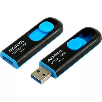 ADATA Flash disk 128 GB UV128, USB 3.1 Dash Drive (R:90/W:40 MB/s) črno/modra
